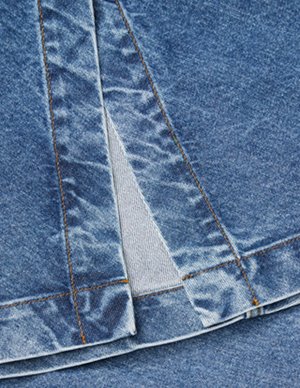 SKALL Studio imana skirt - washed mid blue detail
