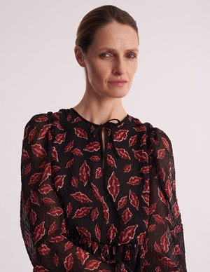 Hofmann Copenhagen puck dress - kiss me red back