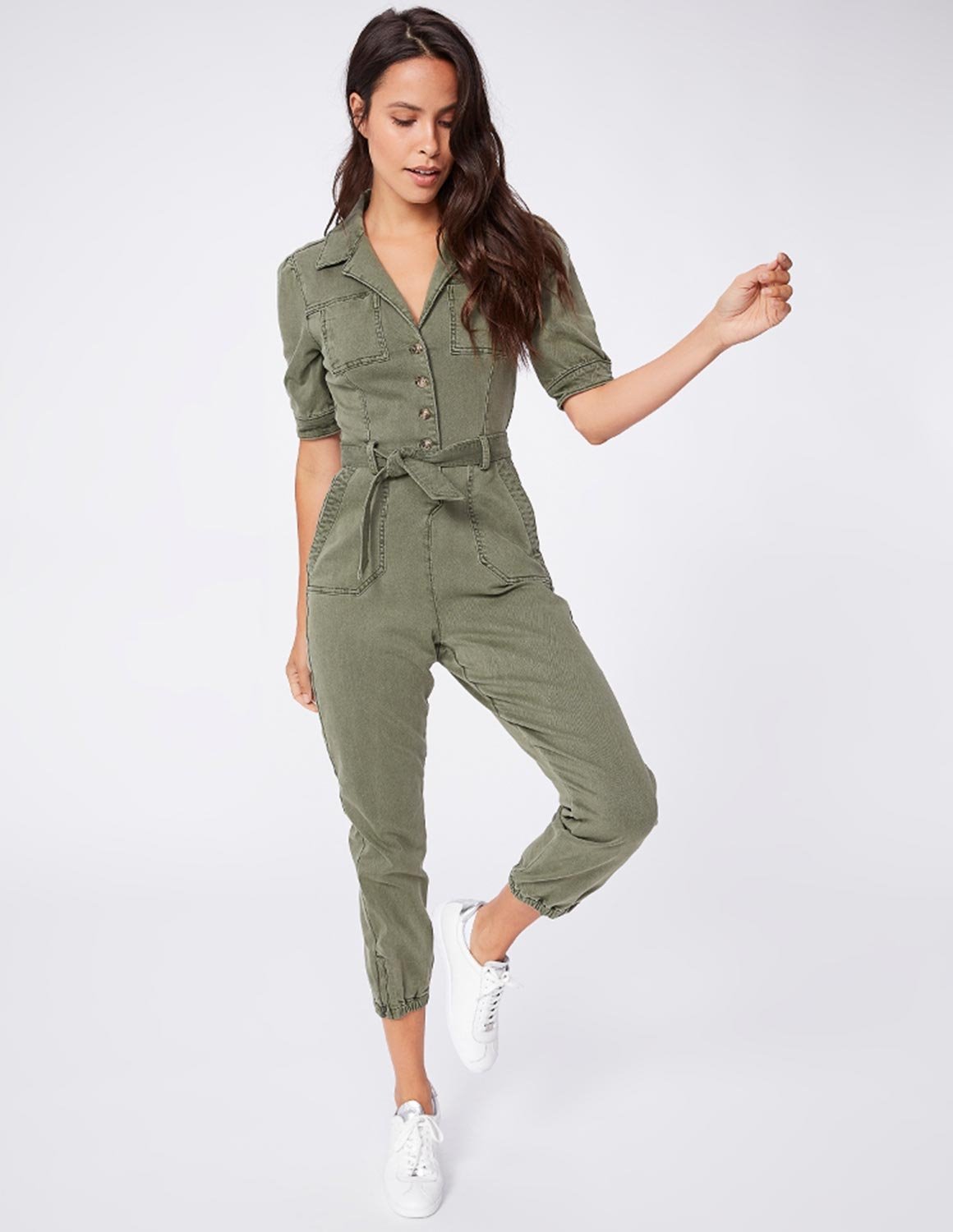 Paige Mayslie Jumpsuit - Vintage Ivy - Feather & Stitch