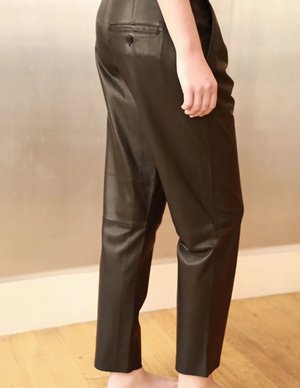 Studio Kin georgia leather trousers - black side