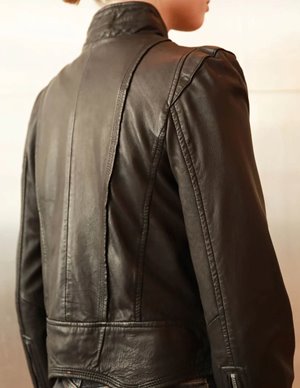 Studio Kin helena leather jacket - black detail