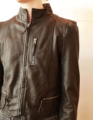 Studio Kin helena leather jacket - black side