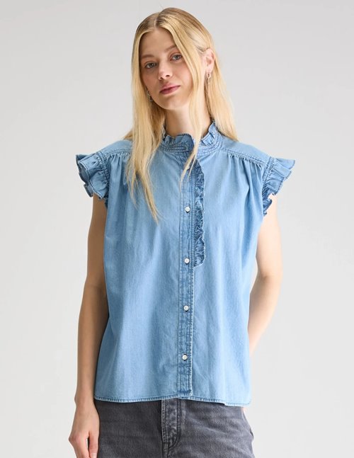 Bellerose coyote blouse - chambray