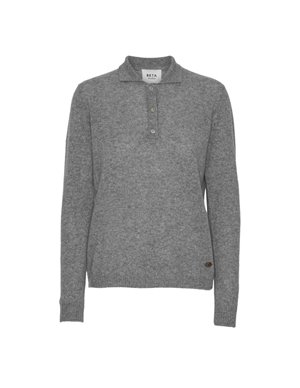 Beta Studios kassandra polo jumper - grey side
