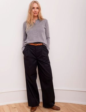 Beta Studios kassandra polo jumper - grey back