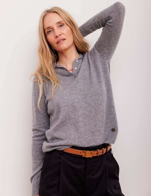 Beta Studios kassandra polo jumper - grey