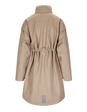 BRGN monsun coat - taupe side