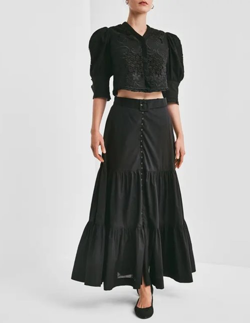 byTiMo cotton party skirt - black