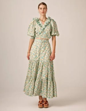 byTiMo cotton party top - anemone side