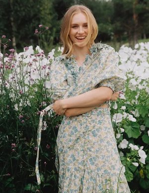 byTiMo cotton party top - anemone