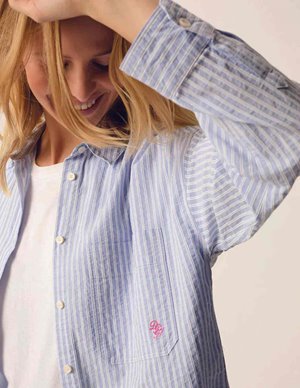 Des Petits Hauts vilmette shirt - blue side