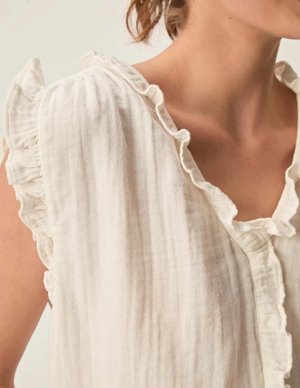 Des Petits Hauts soprano top - ecru back