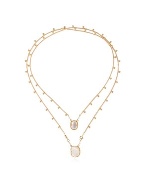 Gas Bijoux scapulaire necklace - pearl