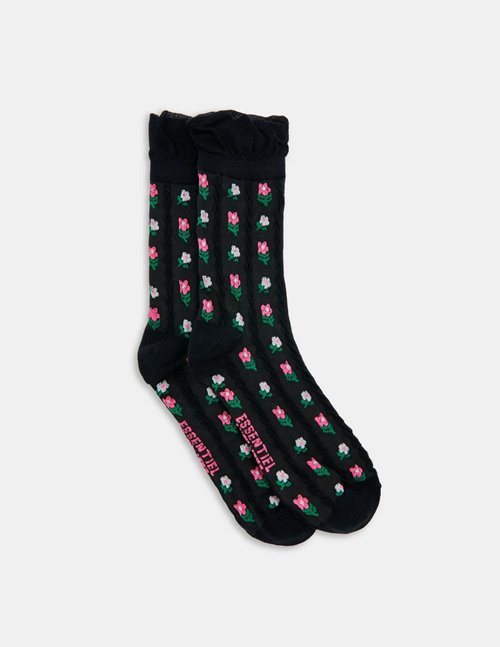 Essentiel Antwerp hafter frilly socks - black