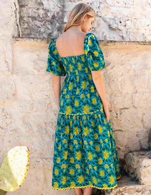 Pink City Prints colette dress - hibiscus detail