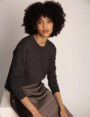 Munthe swelina jumper - charcoal detail