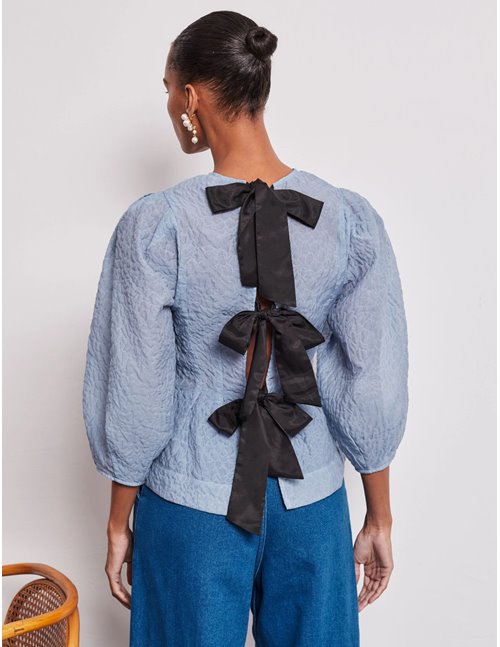 Vivere by Savannah Miller ada top - blue