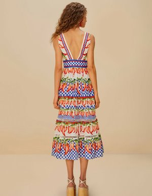 Farm Rio picnic dress - off white side