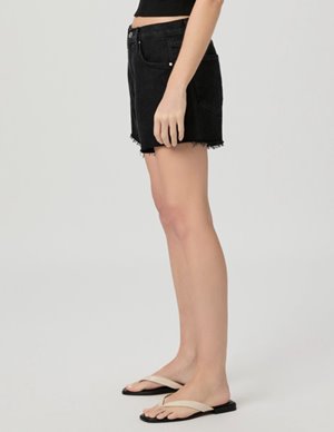 Paige Jeans archie shorts - black dove side