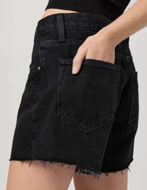Paige Jeans archie shorts - black dove detail