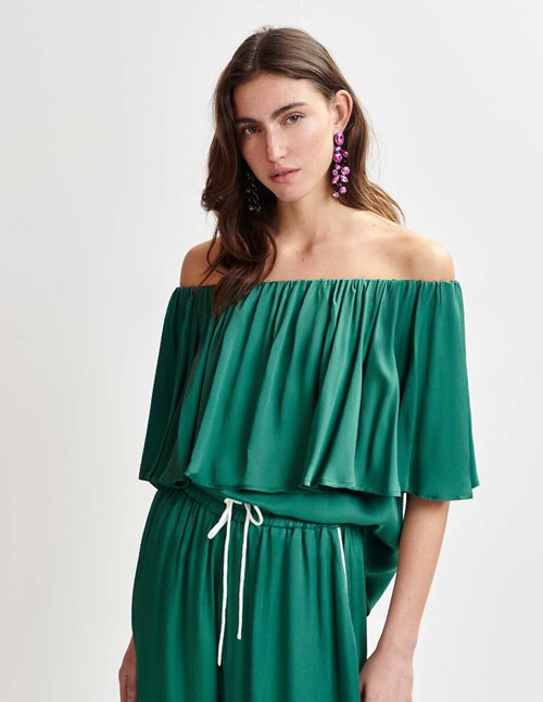 Essentiel Antwerp hunstville top - dark green