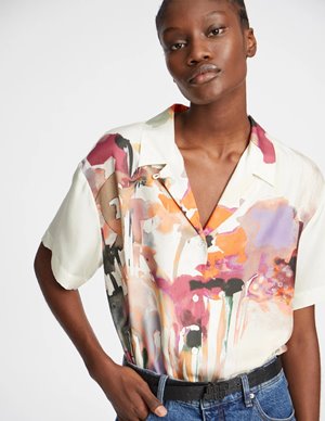 Munthe paine silk shirt - sand