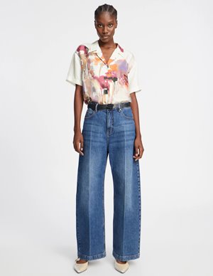 Munthe paine silk shirt - sand back