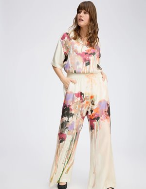 Munthe arum silk trouser - sand detail