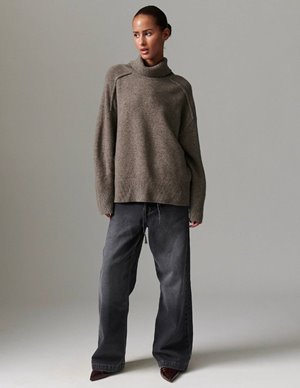 Day Birger et Mikkelsen clarke jumper - chocolate model