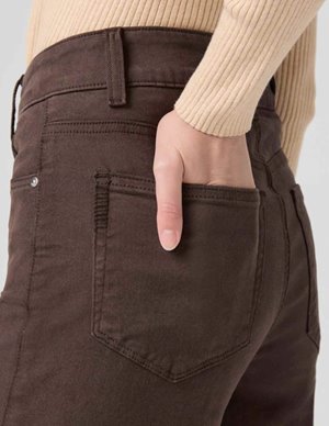 Paige Jeans sasha ankle cuff jean - chocolate model