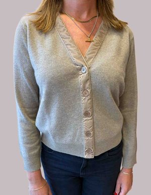 Jumper 1234 velvet cardigan - conway