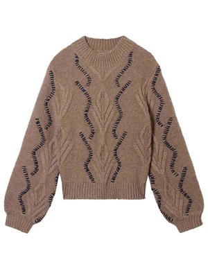 Jumper 1234 cable turtle jumper - autumn back