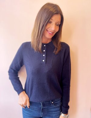 Jumper 1234 polo jumper - navy