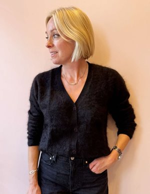 Jumper 1234 popper cardigan - night