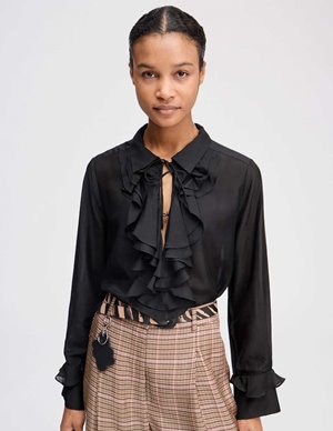 Munthe lesienna top - black