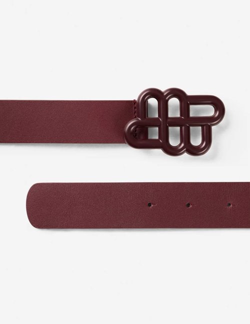 Munthe Latter belt - bordeaux