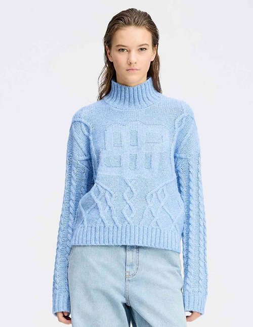 Munthe loganberry jumper - blue