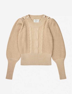 Munthe lysta jumper - sand back