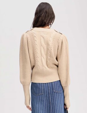 Munthe lysta jumper - sand model