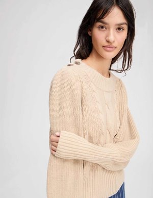 Munthe lysta jumper - sand detail