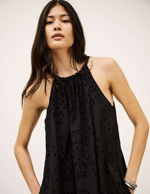 ba&sh bonnie dress - black side