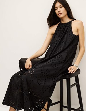 ba&sh bonnie dress - black detail