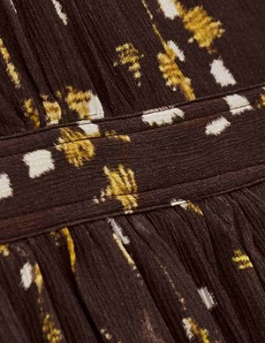 ba&sh kris dress - chocolat model