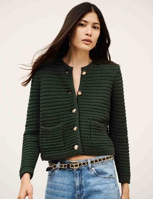 ba&sh gaspard cardigan - green