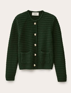 ba&sh gaspard cardigan - green back