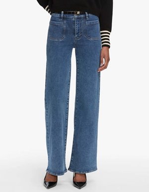 Frame Jeans le slim palazzo pocket jeans - esteem