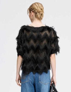 Munthe rossi top - black model