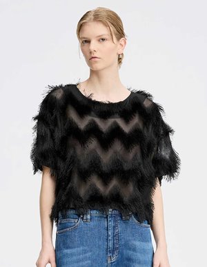 Munthe rossi top - black