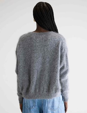 Bellerose dathan cardigan - grey detail