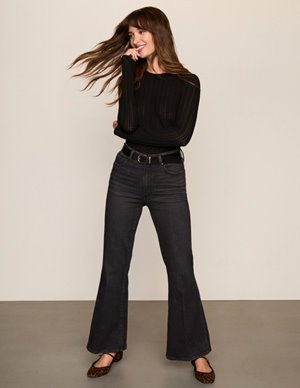 Paige Jeans marlow skimmer jean - black